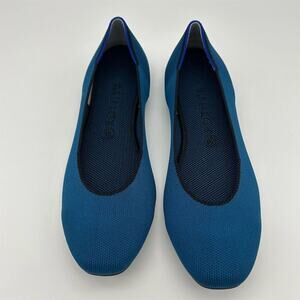 Rothy's The Square Pacific Blue Flats Woman’s Size 10.5
